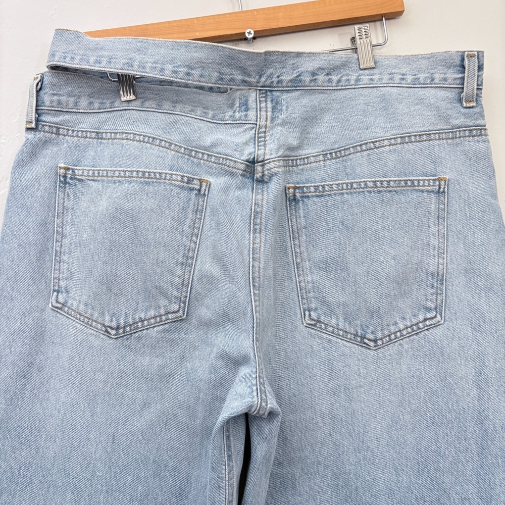 AGolde Broken Waistband Jeans Women Size 34 Blue Light Wash New - Picture 8 of 14
